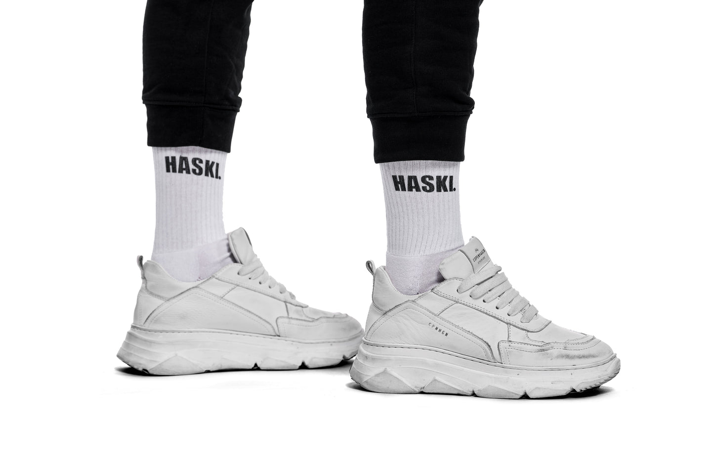 SIDE LABELED SOCKS 2PK